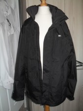 NWOT   Regatta Black Waterproof Coat With Concealed Hood Size M
