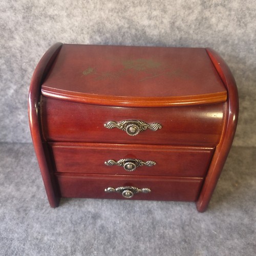 Wooden musical jewellery box - musical,