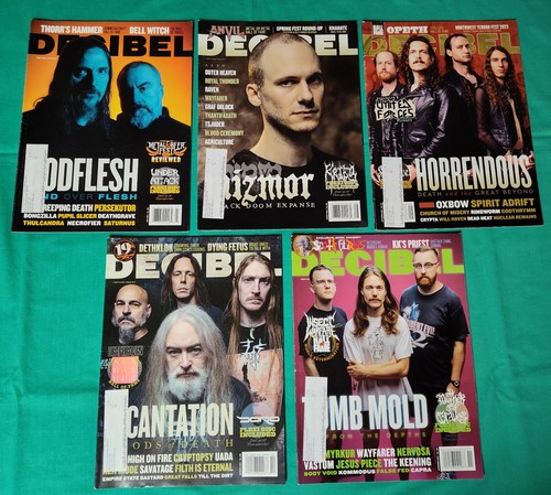 Decibel magazine issue lot - 5,