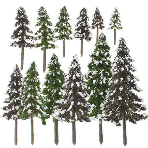 Pcs fir trees - 12, village