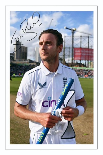Stuart broad signed 6x4 - stuart, inch