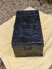 Old Vintage Metal Trunk