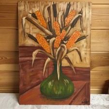 French Naive Vintage Oil