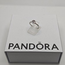 Genuine Pandora April Crystal Birthstone Droplet Ring ALE925 Size - 52 191012RC