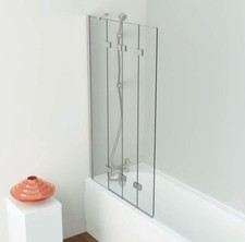 Iflo Kalhatti Frameless 4 Panel Folding Bath Screen Left Hand 1500X950 RRP £601
