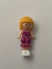 Vintage 1991 Polly Pocket Blue Funtime Clock - Midge figure 