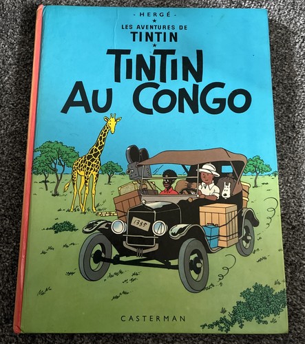 Vintage tintin congo book - vintage, au