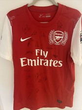 ARTETA 8 Arsenal Shirt - L - 2011/2012 - Nike Home Player Issue Jersey Autograph