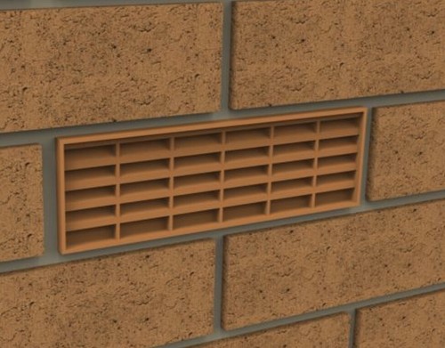 Manthorpe air brick terracotta - manthorpe,