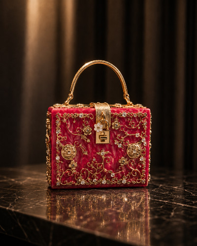 Luxury pearl box clutch - pearl,