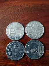 Alphabet 10p Coins X4 (P K R