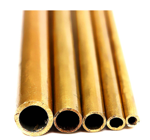 Brass tube diy pipe round - brass,