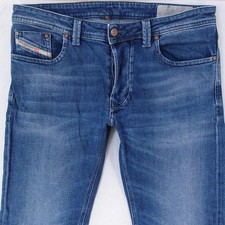 Mens Diesel LARKEE Stretch Straight Blue Jeans W33 L30