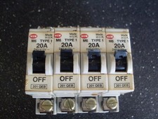 MEM 20 AMP MCB - M6 - TYPE 1 - 201 QEB  - TESTED