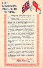 MILITARY WAR POSTCARD LORD