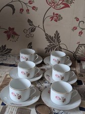 Royal limoges porcelain Cups And Saucers(Set For 6 People)