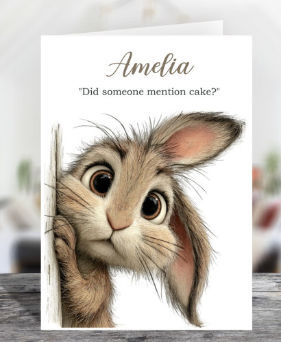 Cute bunny personalised - bunny,