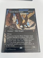 Magic the Gathering - Ancient Brass Dragon Borderless NM