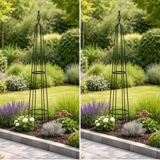 Metal Garden Obelisks Climbing