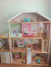 Wooden Dolls House Large With