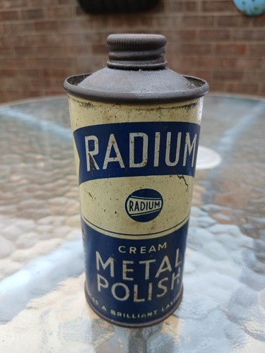 Radium metal polish tin - metal,