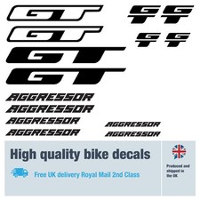 GT AGGRESSOR bike decals with