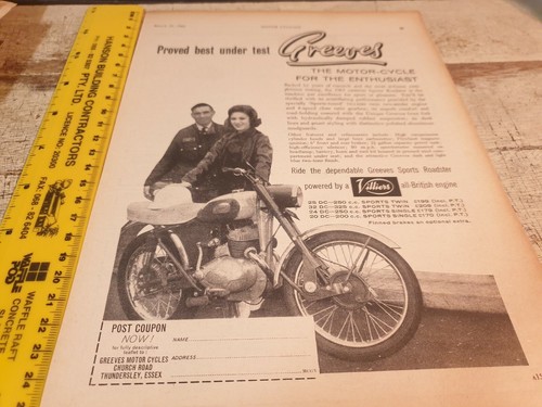 1961 greeves motorcycle - 1961,