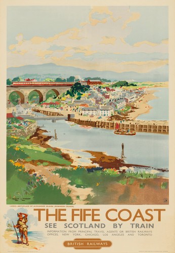 Vintage railway poster fife - vintage,