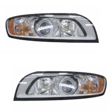 Volvo V50 Headlights Estate 2007-2013 Halogen Headlamps 1 Pair Left & Right