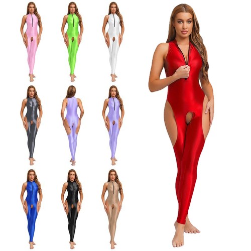 Womens glossy jumpsuit - womens,