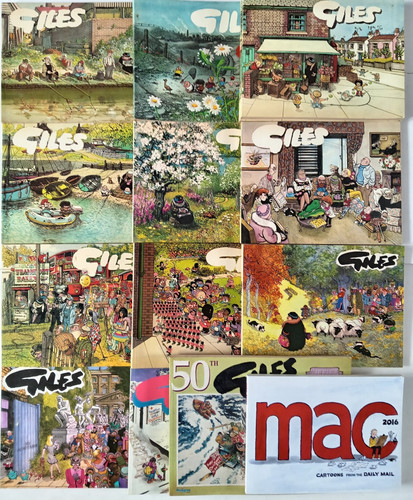 Giles cartoon books 1970 - giles,