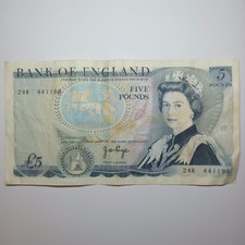 Bank of England Old £5 Five