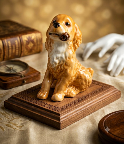 Ceramic cat dog - ceramic, &