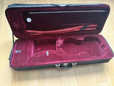 J.T.L Violin Case – Hard Shell Burgundy Interior with Hygrometer – Used