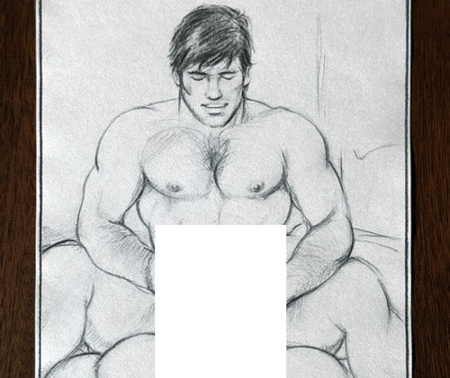 Nude adam drawing bara muscle - nude,