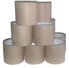 12 Cardboard Cores, Tubes, 75mm Wide x 75mm Inner Core, Approx. 4 and 7mm Thick