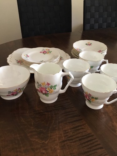 Bone china english - set,, 18