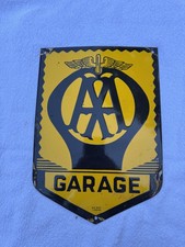 AA Garage Enamel Sign, Size: 8.5”x 12”