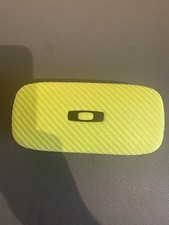 Used/weathered Genuine Oakley Square O Neon Yellow Hard Case 