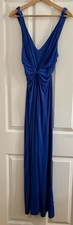 Next Women's Cobalt Blue Maxi Dress Grecian Style Size 8