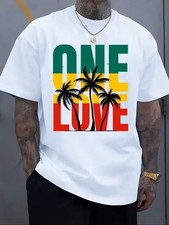 Men's One Love Rasta Reggae T