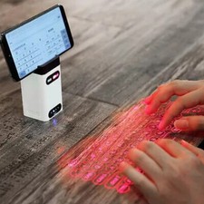 Wireless Laser Keyboard Projector | Bluetooth Touchpad Keyboard for Phone, Table