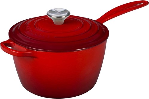 Saucepan enamelled cast - cast, iron