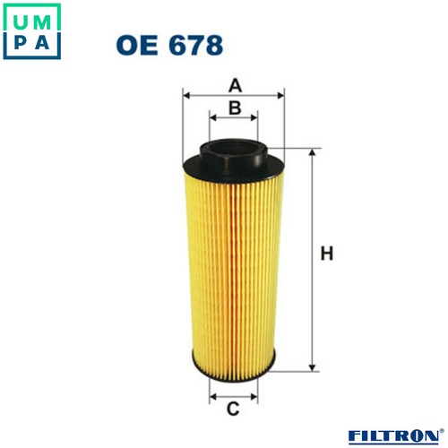 Oil filter 678 for - oil,