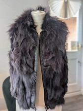 fox fur gilet