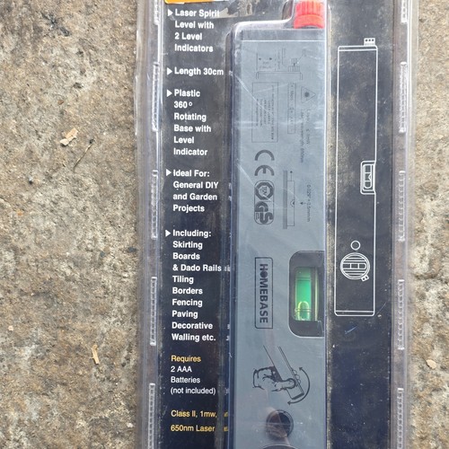 Homebase laser spirit level - homebase,