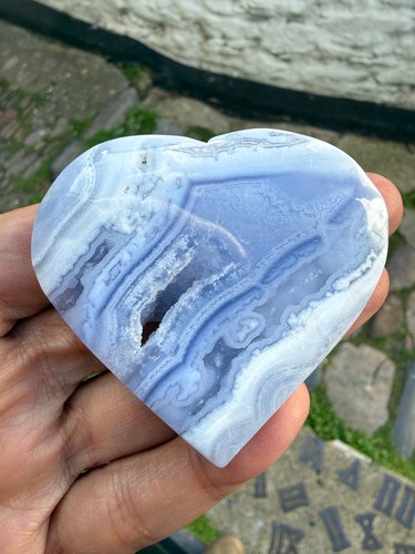 Blue lace agate crystal