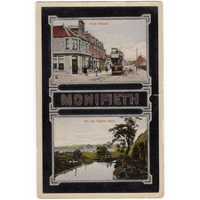 MONIFIETH Angus High Street & Dighty Burn Postcard, Postally Used