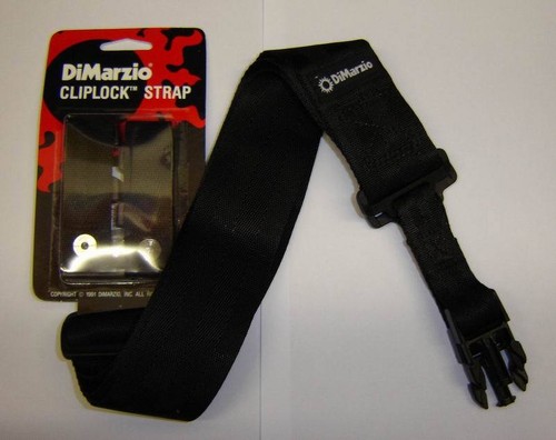 Dimarzio black cliplock - black, strap