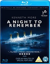 A Night to Remember Blu-Ray (2012) Kenneth More, Ward Baker (DIR) cert PG